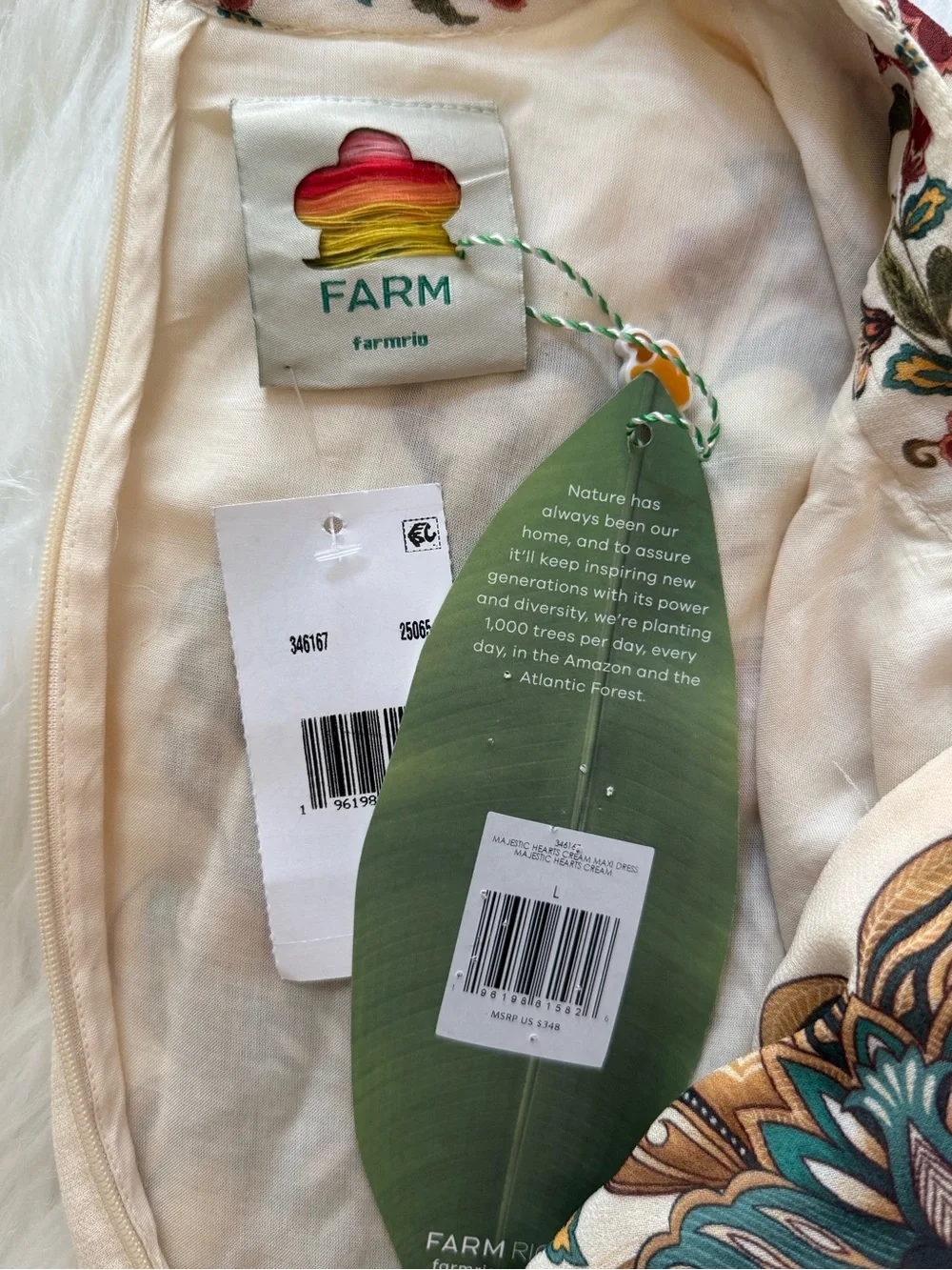 FARM Rio Majestic Hearts Maxi Dress, NWT 🇧🇷 - Picture 15 of 16